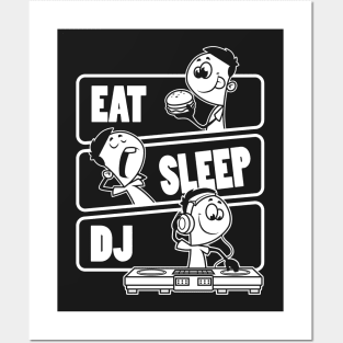 Eat Sleep DJ - Disc Jockey Funny DeeJay Gift design Posters and Art